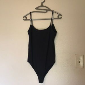 Zara low back black bodysuit small